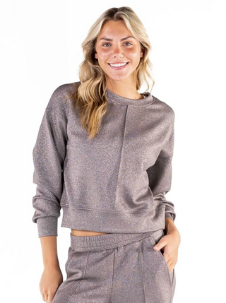 Gray Shimmer Pullover