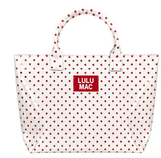 Lulu Mac TOTE BAG WHITE/RED DOT