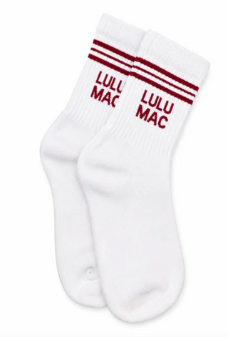 Lulu Mac Socks Single Pair - Crimson