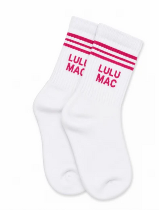 Lulu Mac Socks Single Pair - Hot Pink