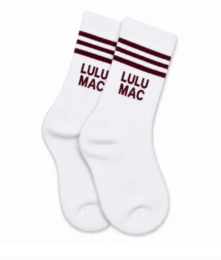 Lulu Mac Socks Single Pair - Maroon