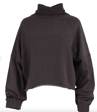 Espresso Tango Turtleneck Waist Length Fleece