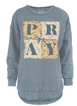 Pray Melange Poncho Fleece