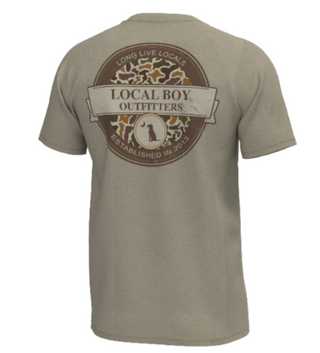 Graphic Short Sleeve Heather Blend Crew - Vintage Sphere