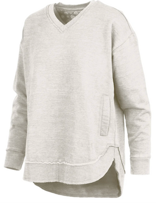 Oatmeal Melange Poncho Fleece