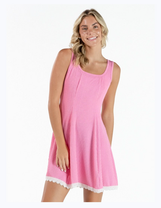Pink Corded Tank Dress