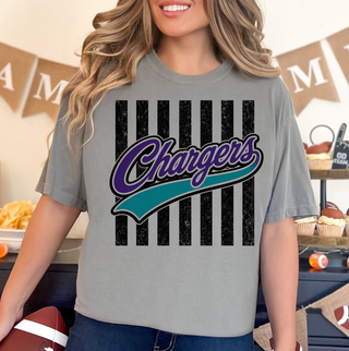 Chargers Stripe Tee