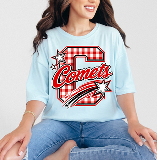 Comets Checkered Tee