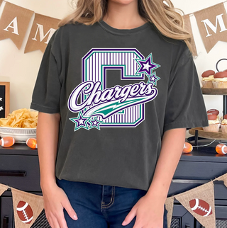 Chargers Stripe Tee