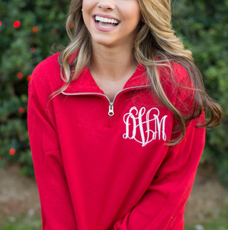 Monogram Quarter Zip