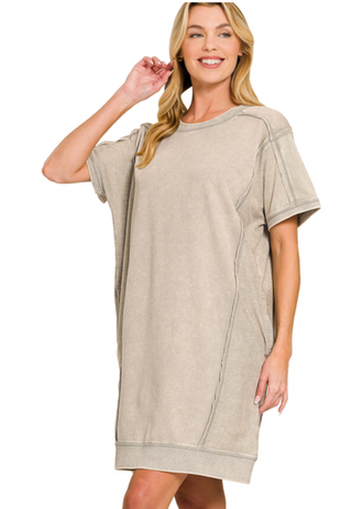 Sleet Acid Wash Dress