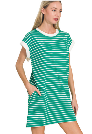 Kelly Striped T-Shirt Dress