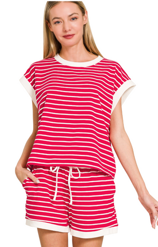 Red Striped Set
