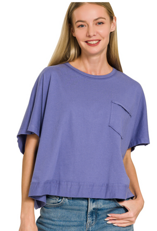 Marlin Exposed Seam Boxy Top