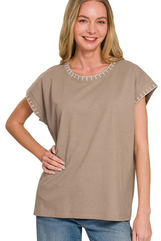 Coco Stitch Detailed Top