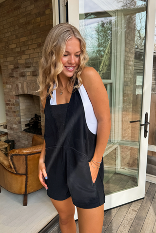 Black Beach Please Romper