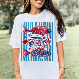 PROMO - Patriotic Fish Tee