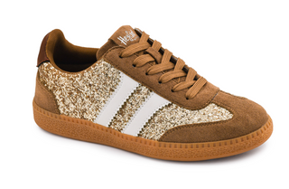 Heads Up Sneaker - Chestnut Glitter