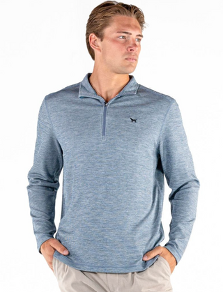Mens Quarter Zip Carolina Blue