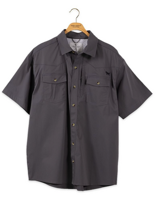 Mens Gray Button Down