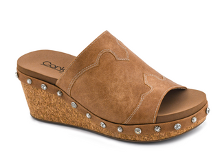 Actin Up Wedge - Cognac