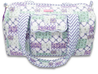 Purple Quilted Duffle