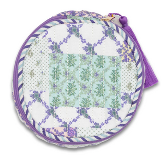 Purple Quilted Accessory Bag