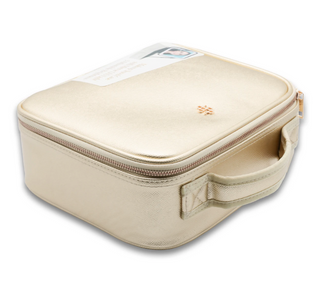 Gold Vegan Leather Travel Case - Lighted