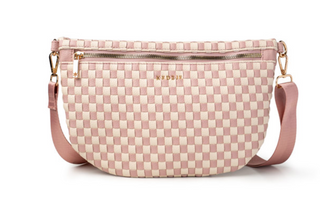 Pink Terrace Woven Crossbody