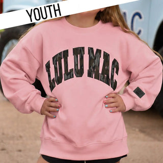 Youth Lulu Mac Light Pink w/ Mossy Oak Bottomland