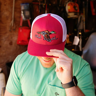 Red Flying Wood Duck - Trucker Hat