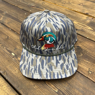 Wood Duck Head Osland Camo - Trucker Hat - Youth