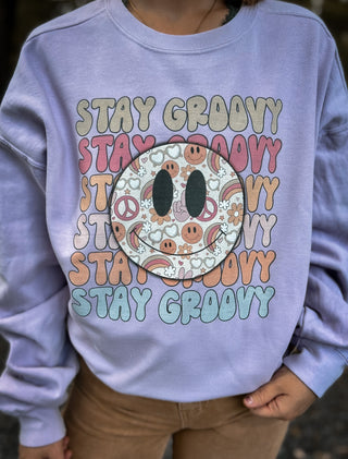 Stay Groovy Crewneck